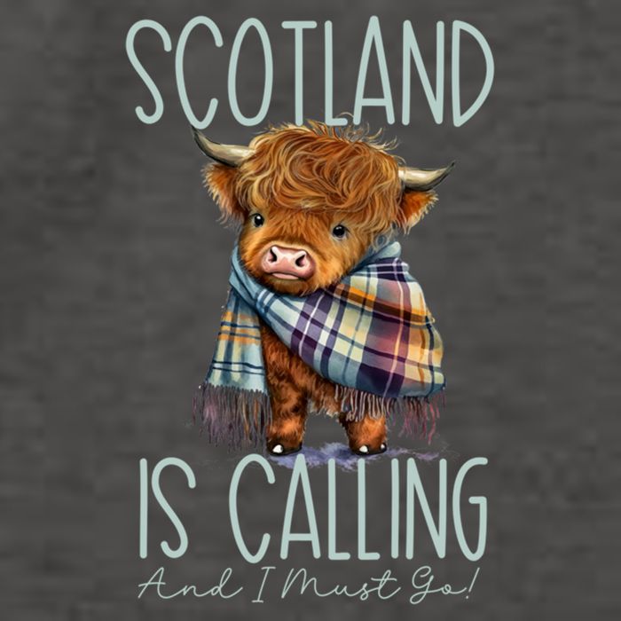 Scotland Is Calling And I Must Go! Highland Cow Gift Vector Backpack
