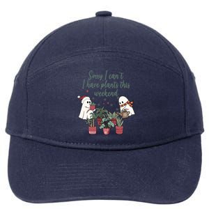 Sorry I CanT I Have Plants This Weekend Christmas Plant Lady 7-Panel Snapback Hat