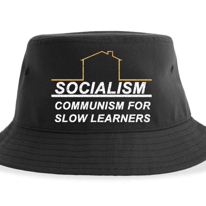 Socialism Is Communism For Slow Learners Sustainable Bucket Hat