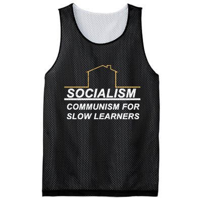 Socialism Is Communism For Slow Learners Mesh Reversible Basketball Jersey Tank