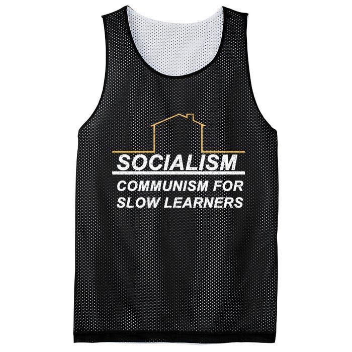 Socialism Is Communism For Slow Learners Mesh Reversible Basketball Jersey Tank