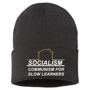 Socialism Is Communism For Slow Learners Sustainable Knit Beanie