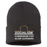 Socialism Is Communism For Slow Learners Sustainable Knit Beanie