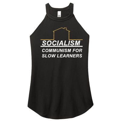 Socialism Is Communism For Slow Learners Women’s Perfect Tri Rocker Tank