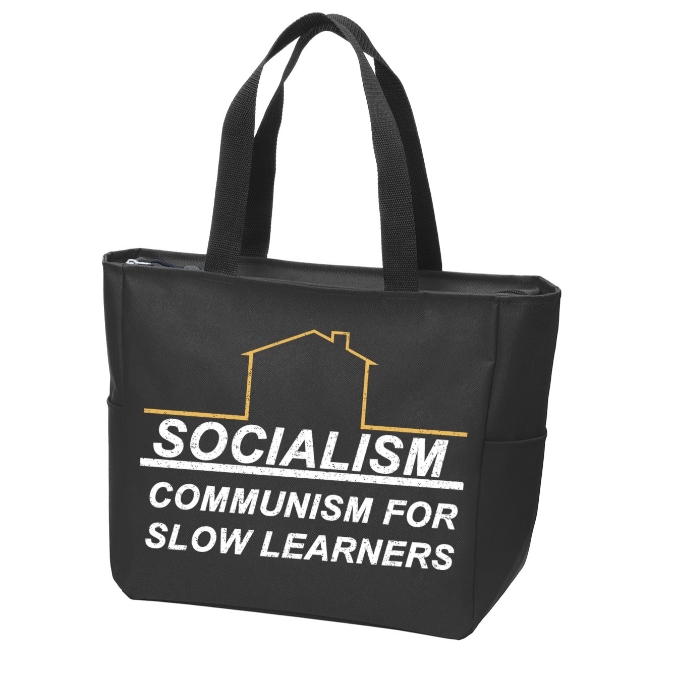 Socialism Is Communism For Slow Learners Zip Tote Bag