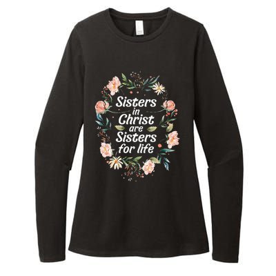 sisters in christ for life cute faithful Womens CVC Long Sleeve Shirt