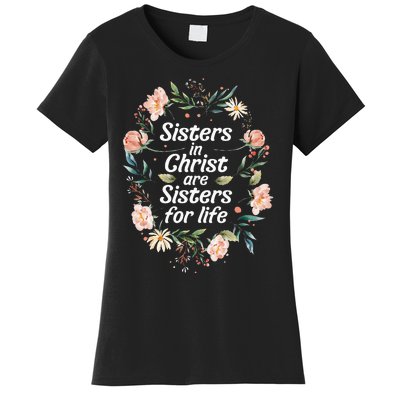 sisters in christ for life cute faithful Women's T-Shirt