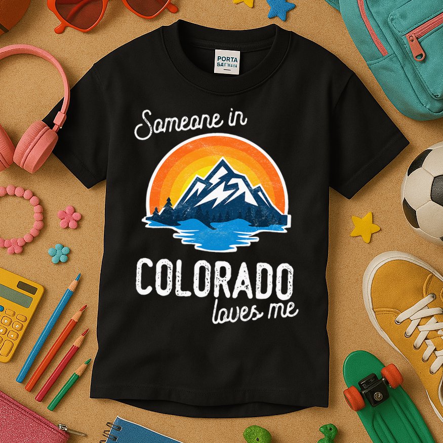 Someone In Colorado Loves Me Kids T-Shirt