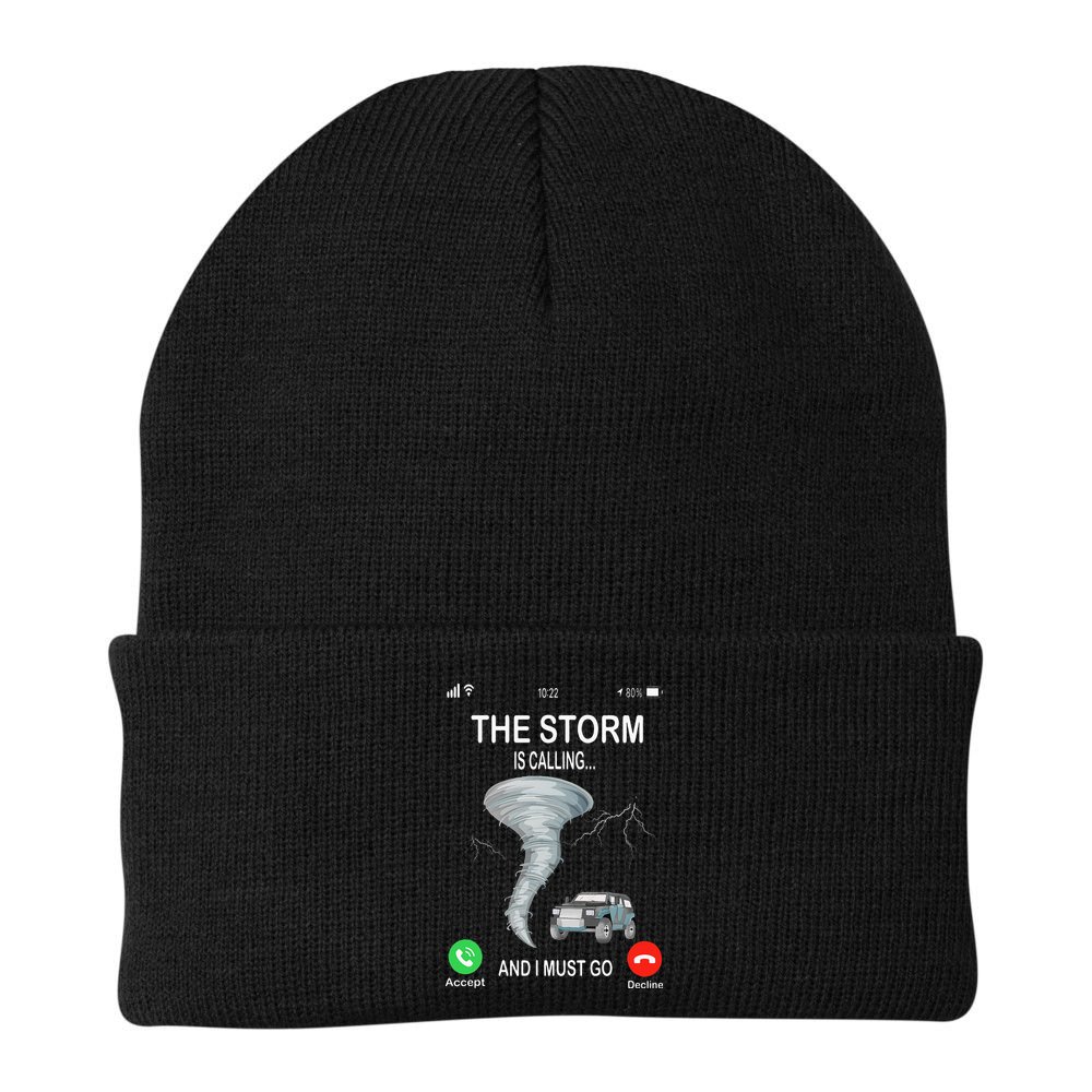 Storm Is Calling Funny Meteorologist Chasing Storm Chaser Beanie
