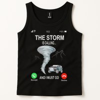 Storm Is Calling Funny Meteorologist Chasing Storm Chaser Tank Top
