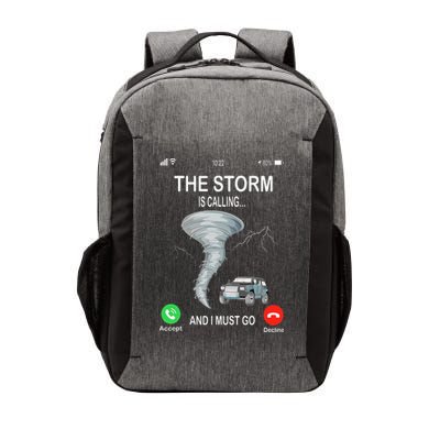 Storm Is Calling Funny Meteorologist Chasing Storm Chaser Vector Backpack