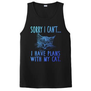 Sorry I CanT I Have Plans With My Cat Cute Cat Gift PosiCharge Competitor Tank