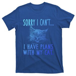 Sorry I CanT I Have Plans With My Cat Cute Cat Gift T-Shirt