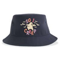 So I Creep Retro Halloween Spooky Vibes Trick Or Treat Ghost Sustainable Bucket Hat