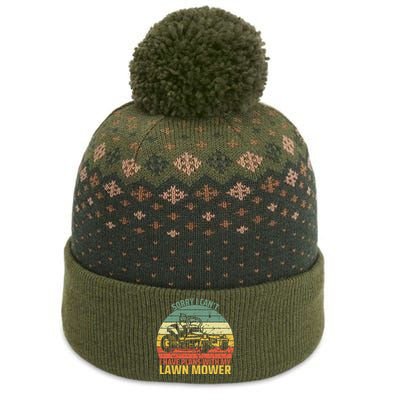 Sorry I CanT I Have Plans With Lawn Mower Cool Lawn Mowing The Baniff Cuffed Pom Beanie