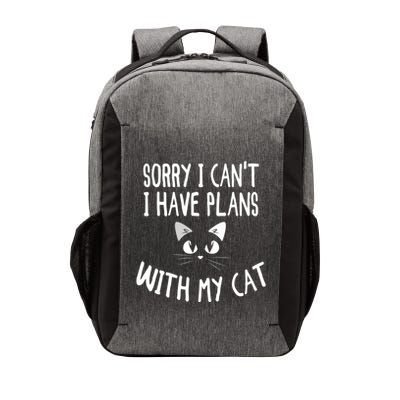 Sorry I CanT I Have Plans With My Cat Lovers Funny Cat Vector Backpack