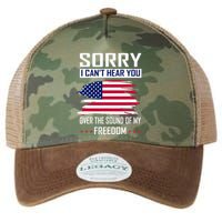 Sorry I CanT Hear You Over The Sound Of My Freedom Legacy Tie Dye Trucker Hat