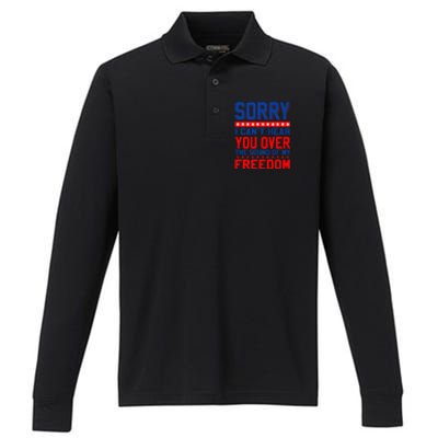 Sorry I can't hear you over the sound of my freedom tee Performance Long Sleeve Polo