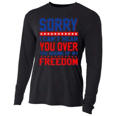 Sorry I can't hear you over the sound of my freedom tee Cooling Performance Long Sleeve Crew