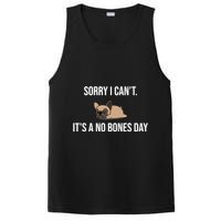 Sorry I Can't Today It's A No Bones Day Cute Pug PosiCharge Competitor Tank