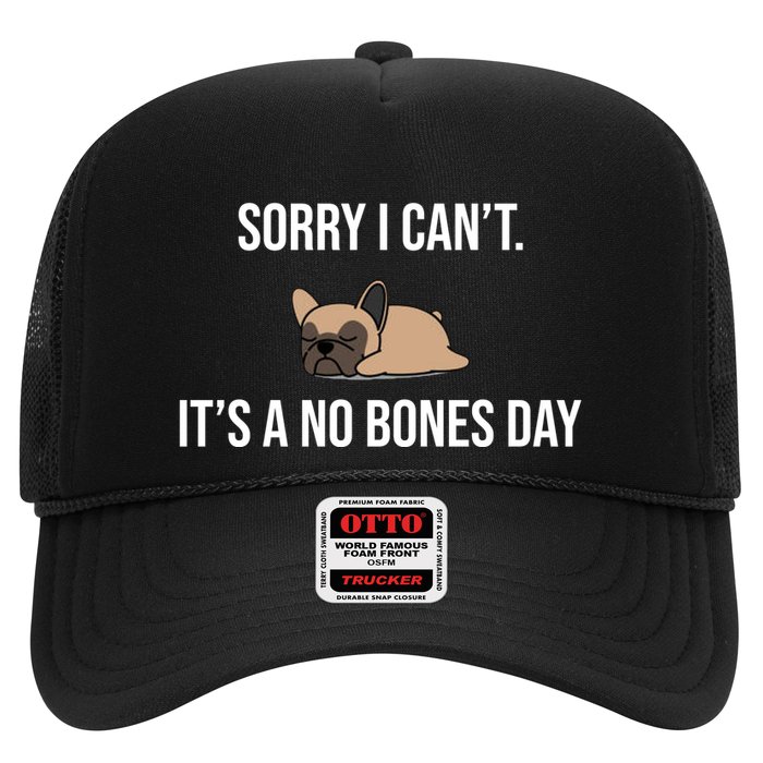 Sorry I Can't Today It's A No Bones Day Cute Pug Hat