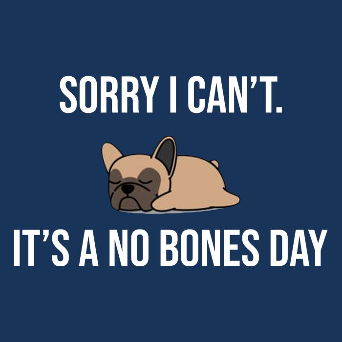 Sorry I Can't Today It's A No Bones Day Cute Pug Infant Baby Jersey Bodysuit