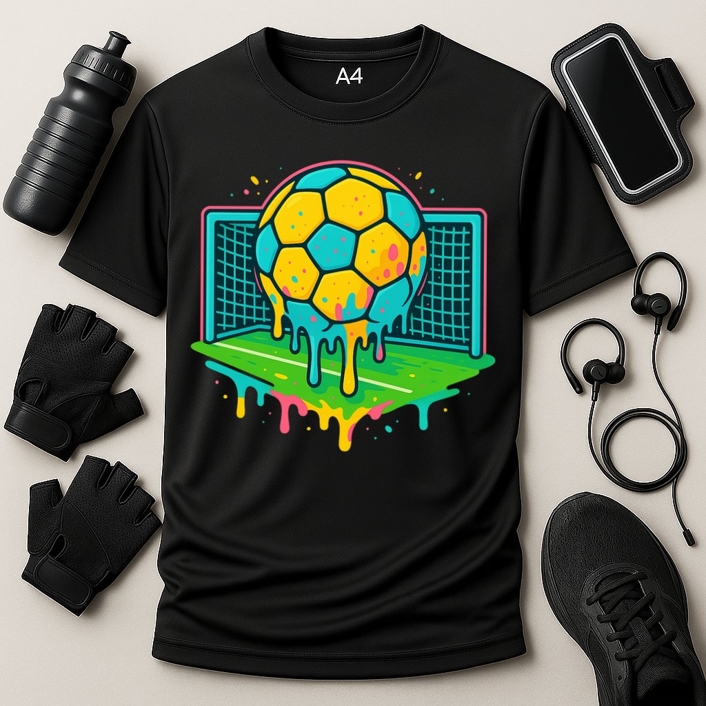 Soccer Ice Cream Drip Cooling Performance Crew T-Shirt