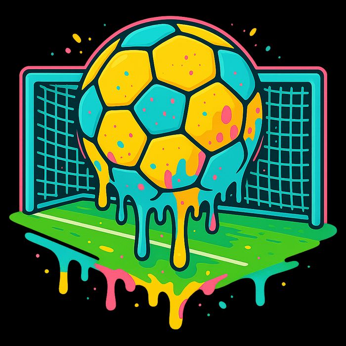 Soccer Ice Cream Drip Cooling Performance Crew T-Shirt
