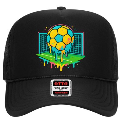 Soccer Ice Cream Drip Trucker Hat