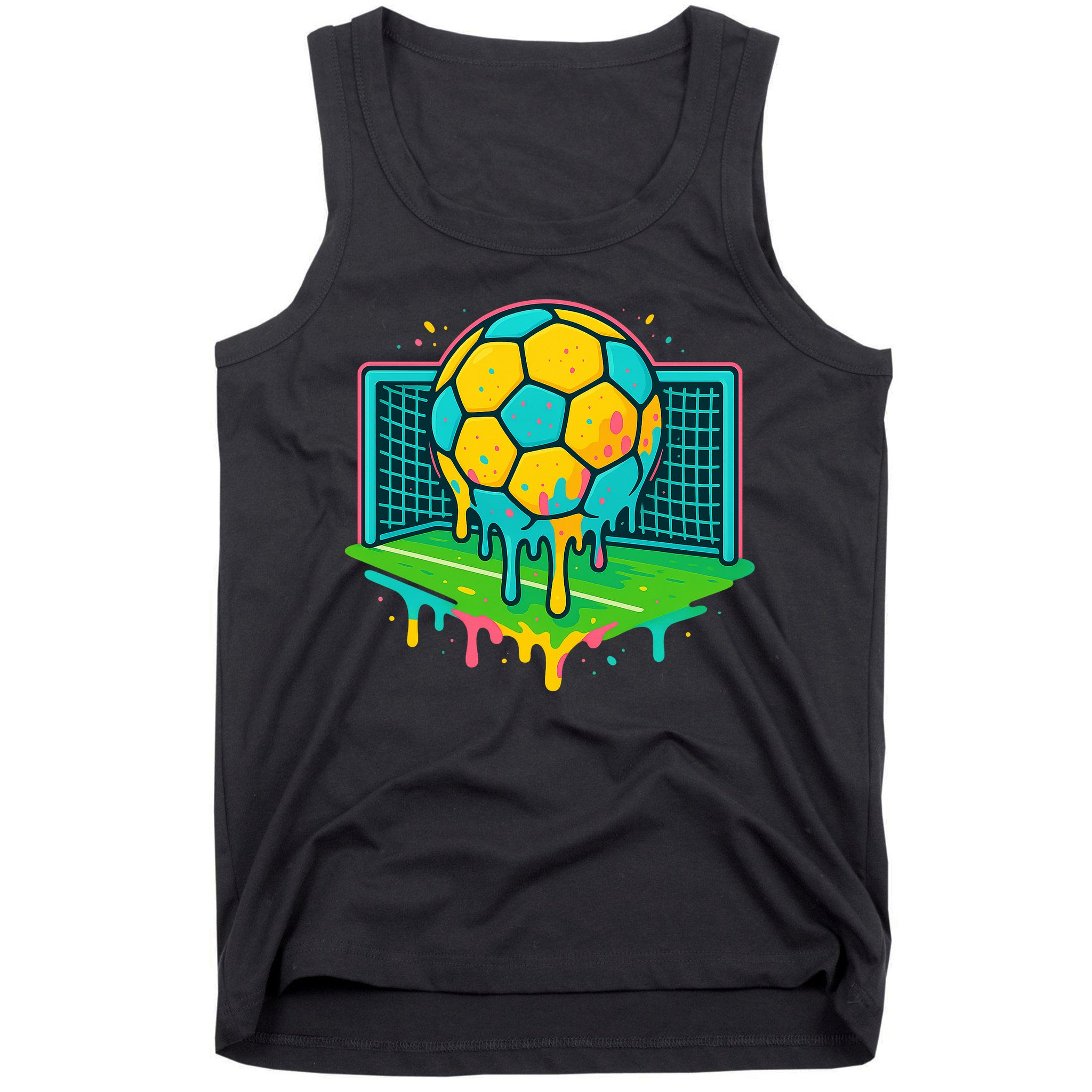 Soccer Ice Cream Drip Tank Top