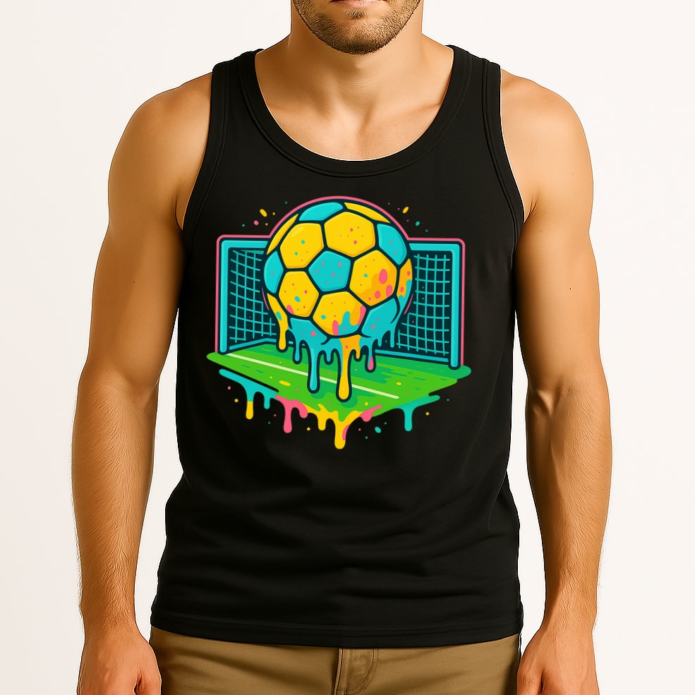 Soccer Ice Cream Drip Tank Top