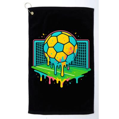 Soccer Ice Cream Drip Golf Towel