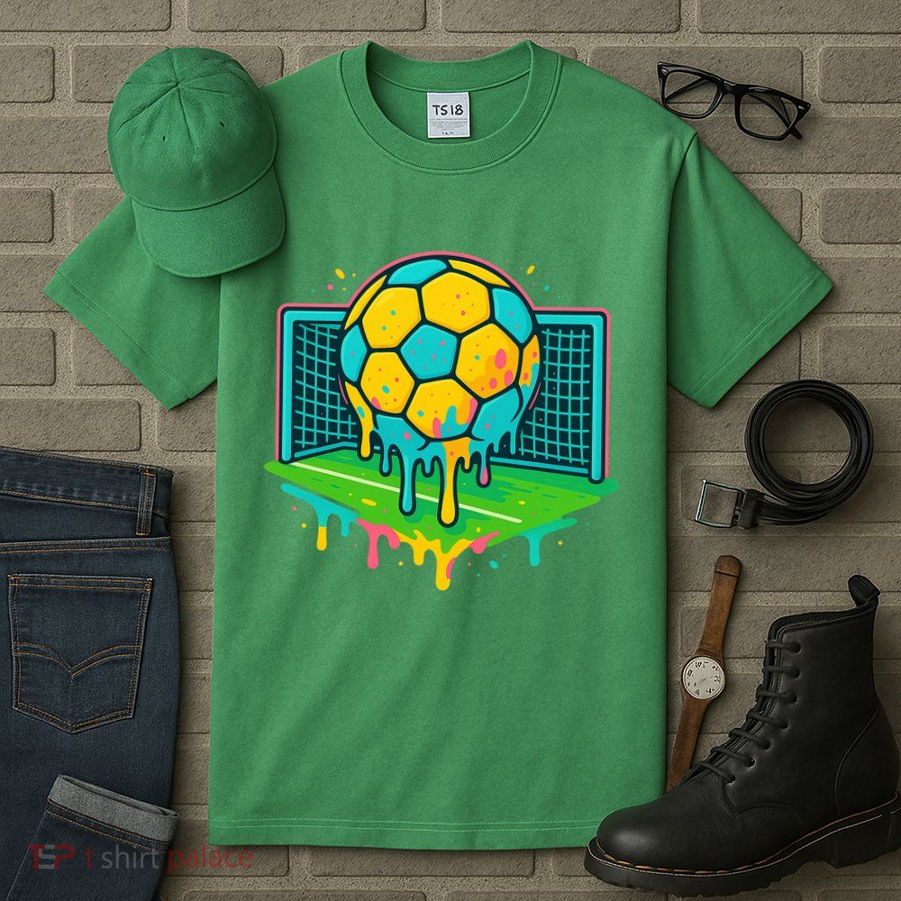 Soccer Ice Cream Drip Tall T-Shirt
