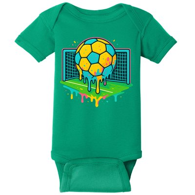 Soccer Ice Cream Drip Baby Bodysuit