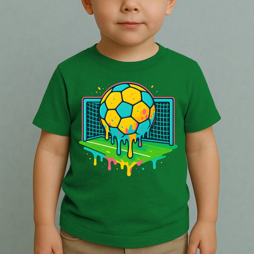 Soccer Ice Cream Drip Toddler T-Shirt