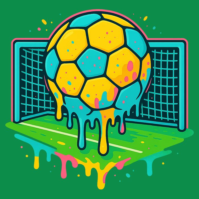 Soccer Ice Cream Drip Toddler T-Shirt