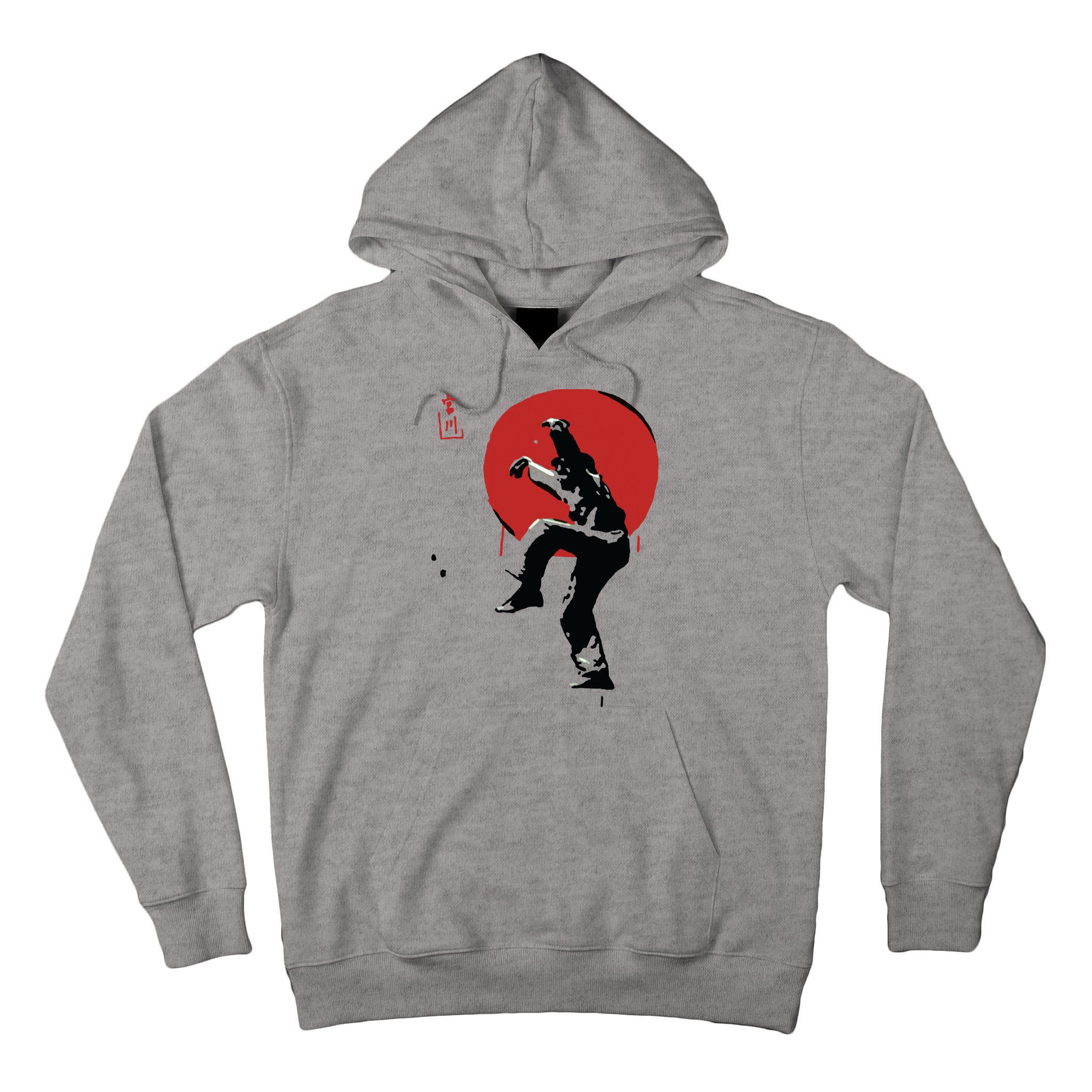 Sumi Ink Crane Kick Tall Hoodie