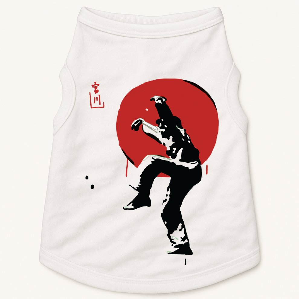 Sumi Ink Crane Kick Doggie Tank