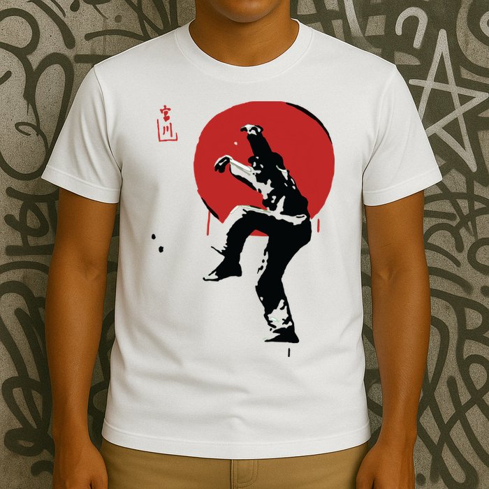 Sumi Ink Crane Kick T-Shirt