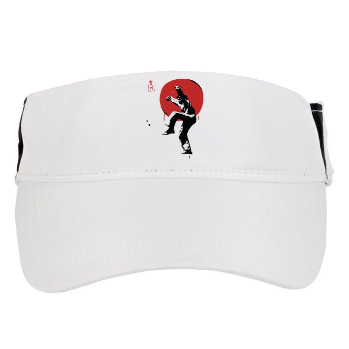 Sumi Ink Crane Kick Adult Drive Performance Visor