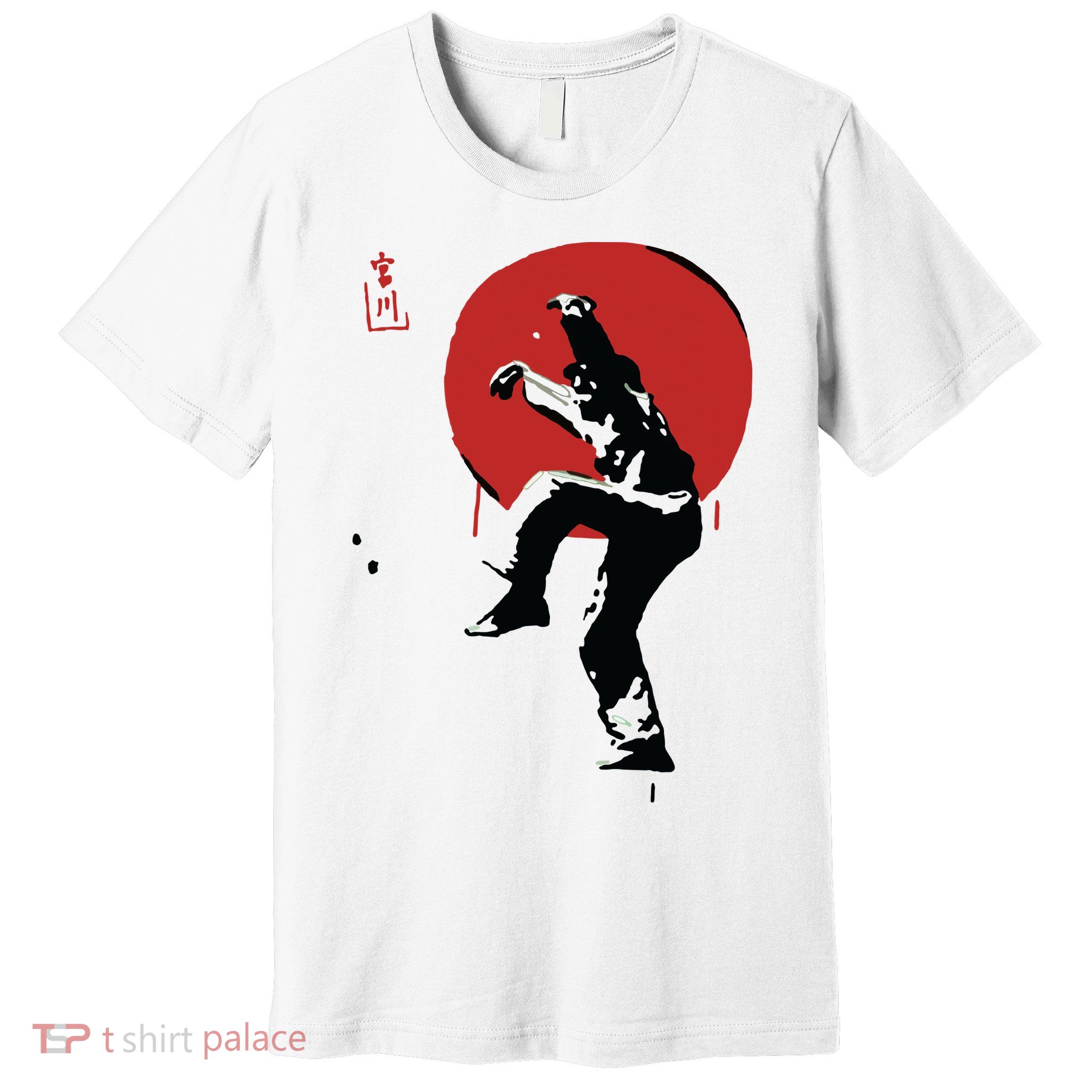 Sumi Ink Crane Kick Premium T-Shirt