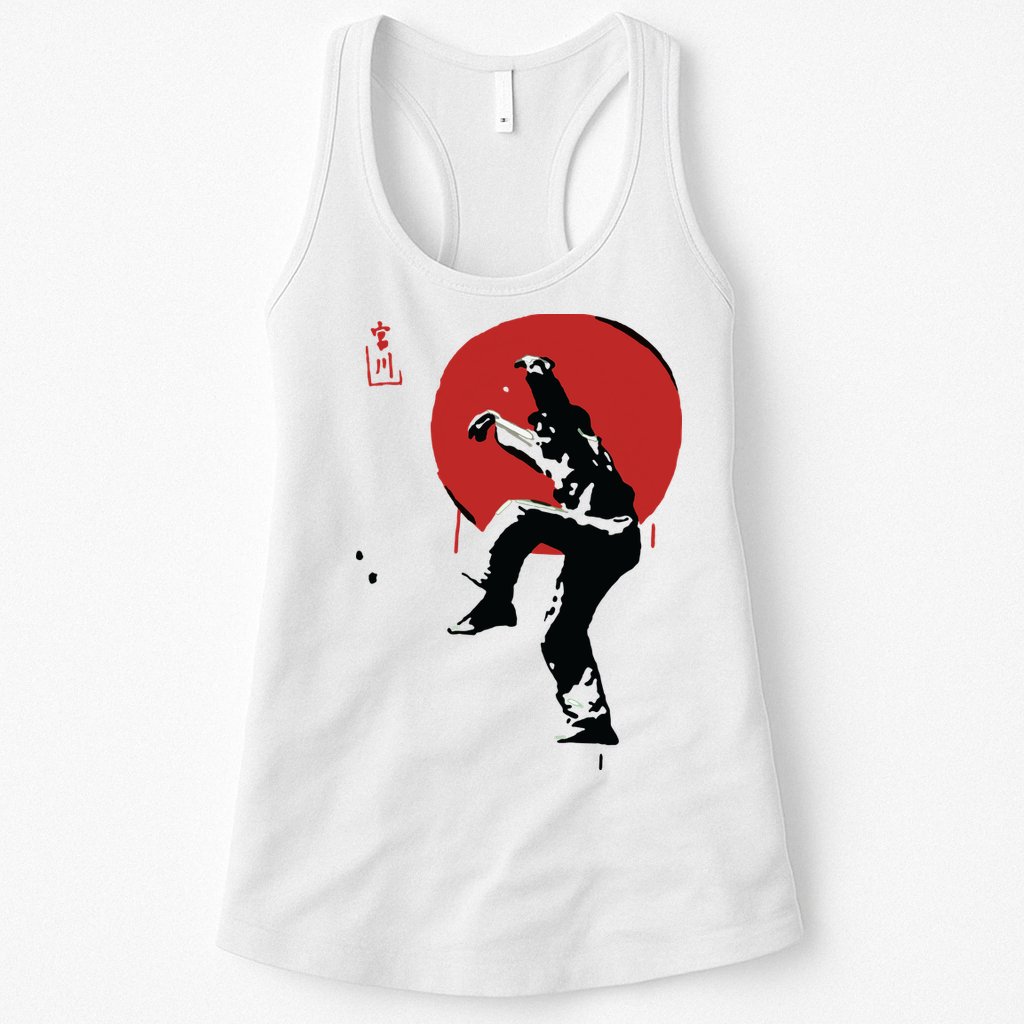 Sumi Ink Crane Kick Womens Tank Top