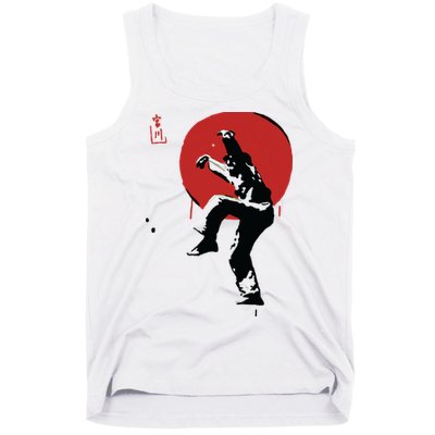 Sumi Ink Crane Kick Tank Top