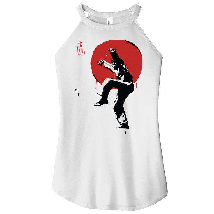 Sumi Ink Crane Kick Women's Perfect Tri Rocker Tank