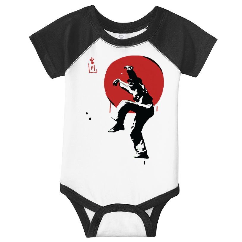 Sumi Ink Crane Kick Infant Baby Jersey Bodysuit