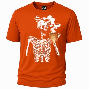 Skeleton Ing Coffee Black History Month Blm Melanin Great Gift Cooling Performance Crew T-Shirt