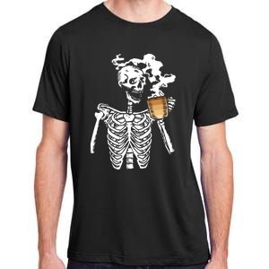 Skeleton Ing Coffee Black History Month Blm Melanin Great Gift Adult ChromaSoft Performance T-Shirt