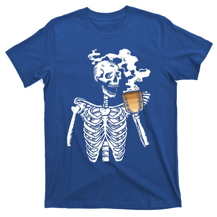 Skeleton Ing Coffee Black History Month Blm Melanin Great Gift T-Shirt