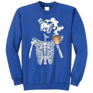 Skeleton Ing Coffee Black History Month Blm Melanin Great Gift Tall Sweatshirt