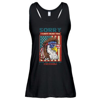 Sorry I Cant Hear You Over The Sound Of My Freedom Eagle Ladies Essential Flowy Tank